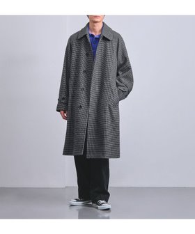 【ユナイテッドアローズ/UNITED ARROWS / MEN】のモッサ ハウンドトゥース バルマカーン コート 人気、トレンドファッション・服の通販 founy(ファニー) ファッション Fashion メンズファッション MEN クラシック Classic スウェット Sweat スリーブ Sleeve ドレープ Drape ハウンドトゥース Houndstooth |ID:prp329100004254282