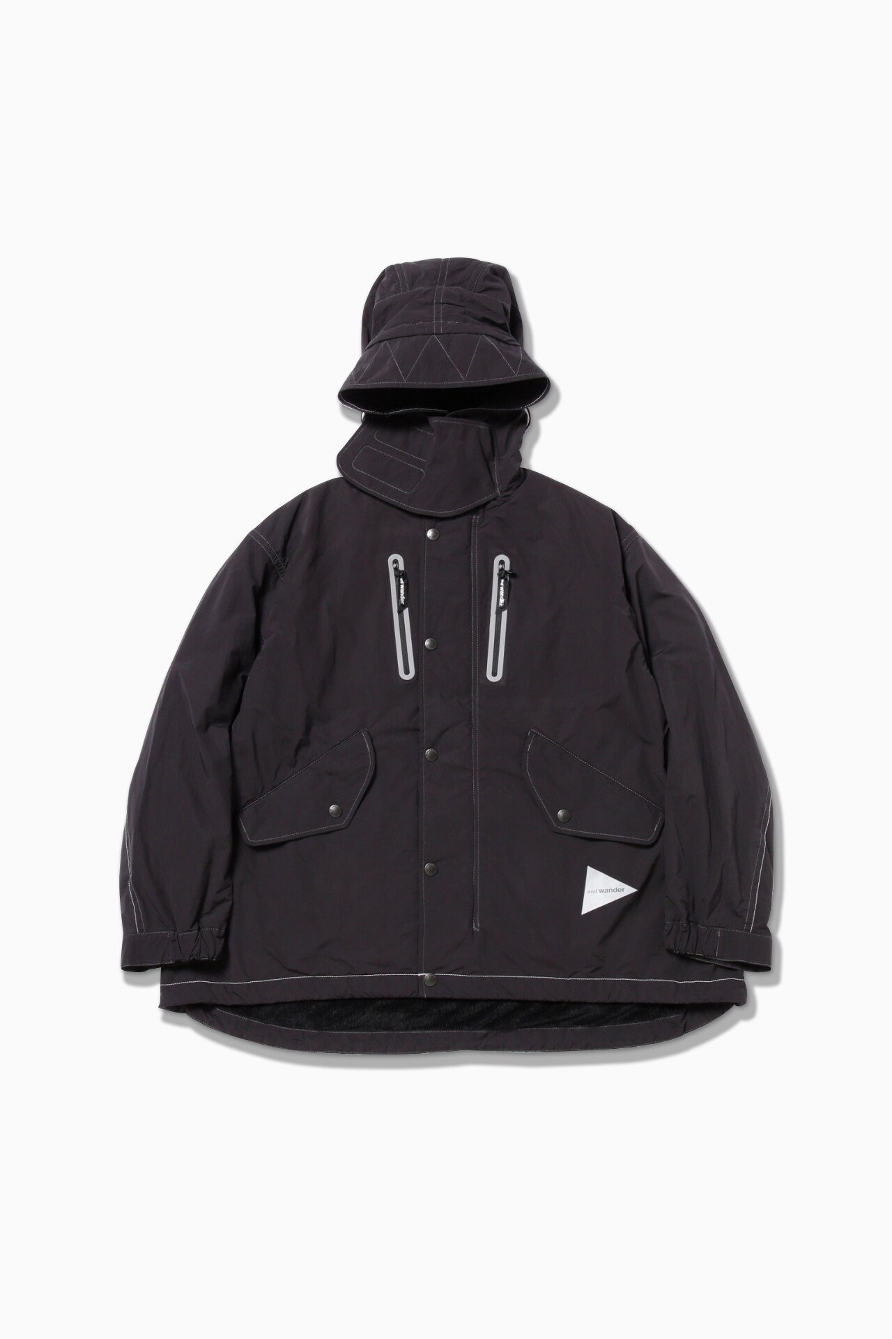 【アンドワンダー/and wander】のfishtail Octa coat インテリア・キッズ・メンズ・レディースファッション・服の通販 founy(ファニー) 　ファッション　Fashion　レディースファッション　WOMEN　アウター　Coat Outerwear　コート　Coats　リップ　Lip　軽量　Lightweight　black|ID: prp329100004254302 ipo3291000000029538927