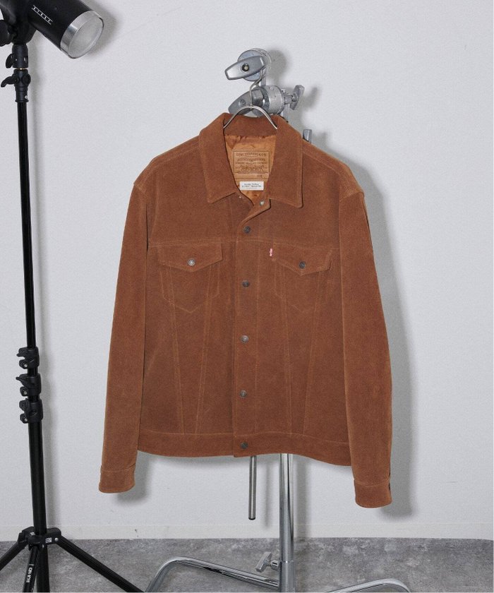 【ジャーナルスタンダード/JOURNAL STANDARD / MEN】のLEVI S / リーバイス 別注 TYPE III スエード トラッカージャケット インテリア・キッズ・メンズ・レディースファッション・服の通販 founy(ファニー) https://founy.com/ ファッション Fashion メンズファッション MEN ジャケット Jacket スエード Suede デニム Denim フラップ Flap フロント Front ポケット Pocket 別注 Special Order エレガント 上品 Elegant |ID: prp329100004254325 ipo3291000000029539265