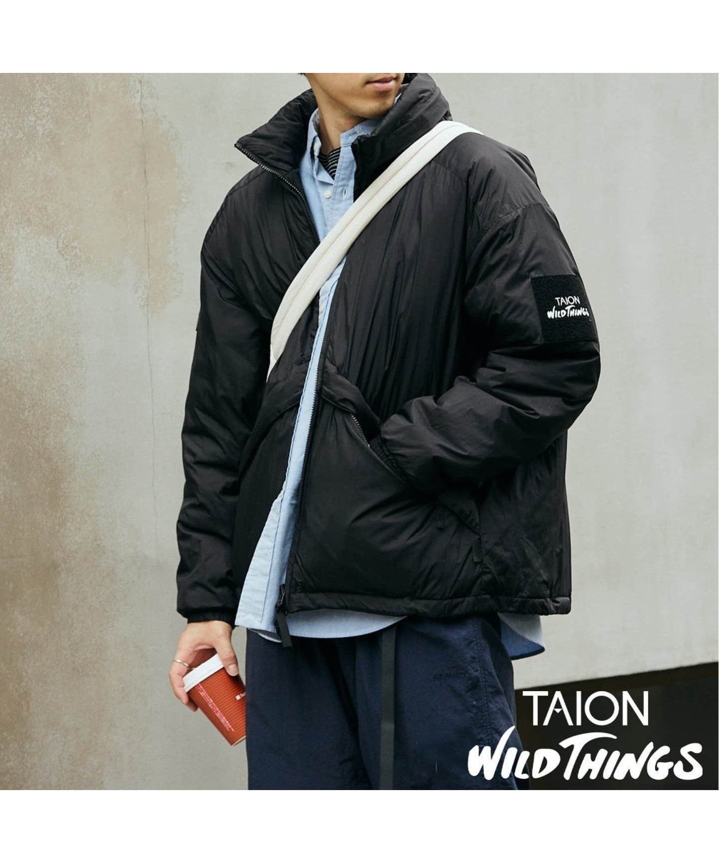 【ジャーナルスタンダード レリューム/JOURNAL STANDARD relume / MEN】のWILD THINGS * TAION 別注 リバーシブルコールドウェザーパーカー インテリア・キッズ・メンズ・レディースファッション・服の通販 founy(ファニー) 　ファッション　Fashion　メンズファッション　MEN　アウトドア　Outdoor　トリプル　Triple　人気　Popularity　別注　Special Order　ミリタリー　Military　リバーシブル　Reversible　ブラック|ID: prp329100004254370 ipo3291000000029539670