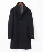 【エムケイ ミッシェルクラン/MK MICHEL KLEIN homme / MEN】の【日本製生地使用】スタンドカラーコート / JACKAL140 s メルトン ブラック|ID: prp329100004254397 ipo3291000000029540000