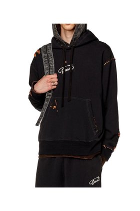 【ディーゼル/DIESEL / MEN】のメンズ スウェットパーカー 人気、トレンドファッション・服の通販 founy(ファニー) ファッション Fashion メンズファッション MEN ダメージ Damage フラット Flat メンズ Mens |ID:prp329100004254714