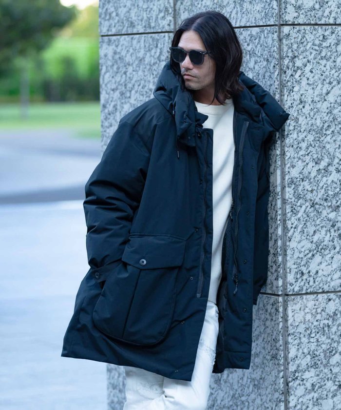 【シフォン/SHIFFON / MEN】の+phenix/POO-23051 GORE DOWN CARGO COAT インテリア・キッズ・メンズ・レディースファッション・服の通販 founy(ファニー) https://founy.com/ ファッション Fashion メンズファッション MEN アウター Coats Outerwear/Men パッチ Patch パーカー Hoodie ポケット Pocket |ID: prp329100004255017 ipo3291000000029547078