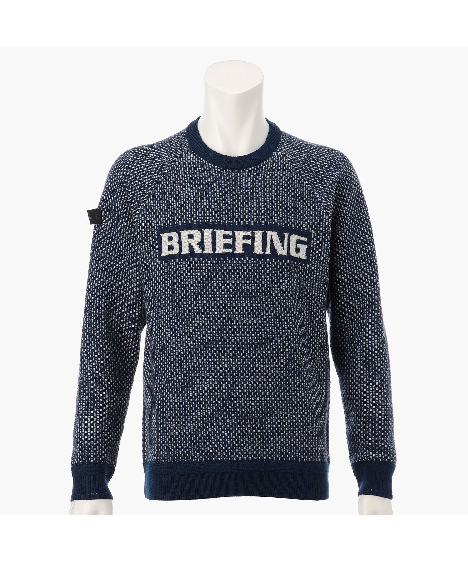 【ブリーフィング/BRIEFING / MEN】のメンズメリノウールロゴクルーネック インテリア・キッズ・メンズ・レディースファッション・服の通販 founy(ファニー) 　ファッション　Fashion　メンズファッション　MEN　アウトドア　Outdoor　コレクション　Collection　抗菌　Antibacterial　スタイリッシュ　Stylish　トレンド　Trend　バランス　Balance　A/W・秋冬　Aw・Autumn/Winter・Fw・Fall-Winter　おすすめ　Recommend　エレガント 上品　Elegant　ゴルフ　Golf　NAVY|ID: prp329100004255067 ipo3291000000029547498