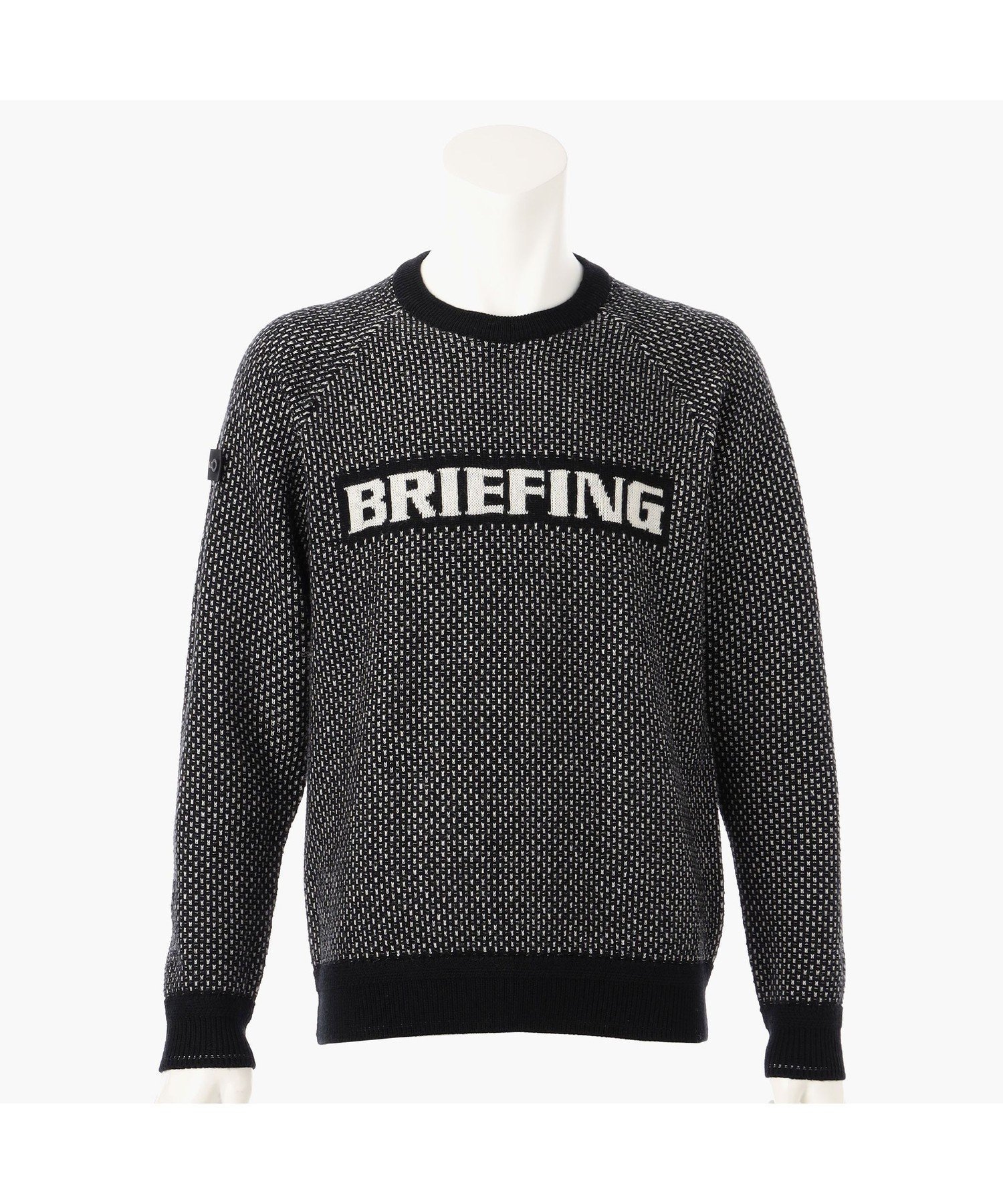 【ブリーフィング/BRIEFING / MEN】のメンズメリノウールロゴクルーネック インテリア・キッズ・メンズ・レディースファッション・服の通販 founy(ファニー) 　ファッション　Fashion　メンズファッション　MEN　アウトドア　Outdoor　コレクション　Collection　抗菌　Antibacterial　スタイリッシュ　Stylish　トレンド　Trend　バランス　Balance　A/W・秋冬　Aw・Autumn/Winter・Fw・Fall-Winter　おすすめ　Recommend　エレガント 上品　Elegant　ゴルフ　Golf　BLACK|ID: prp329100004255067 ipo3291000000029547504