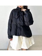 【リリーブラウン/Lily Brown】のRecycleリボンダウンジャケット 人気、トレンドファッション・服の通販 founy(ファニー) ファッション Fashion レディースファッション WOMEN アウター Coat Outerwear ジャケット Jackets キルティング Quilting ジャケット Jacket ダウン Down チェック Check フラワー Flower ベーシック Basic ミドル Middle リボン Ribbon 冬 Winter thumbnail BLK[009]|ID: prp329100004255073 ipo3291000000029547577