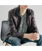 【エムケイ ミッシェルクラン/MK MICHEL KLEIN homme / MEN】のLAMB LEATHER スタンドカラーブルゾン 人気、トレンドファッション・服の通販 founy(ファニー) ファッション Fashion メンズファッション MEN シェイプ Shape スタンド Stand ストレッチ Stretch タフタ Taffeta 人気 Popularity ブルゾン Blouson ワイヤー Wire おすすめ Recommend thumbnail パープル|ID: prp329100004255084 ipo3291000000029547711