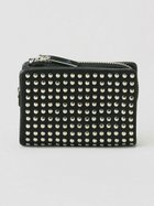 【パトリックステファン/PATRICK STEPHAN】のPATRICK STEPHAN / Leather micro wallet all-studs 2 オールスタッズ レザー 財布 札入れ SILVER|ID: prp329100004255120 ipo3291000000029547998