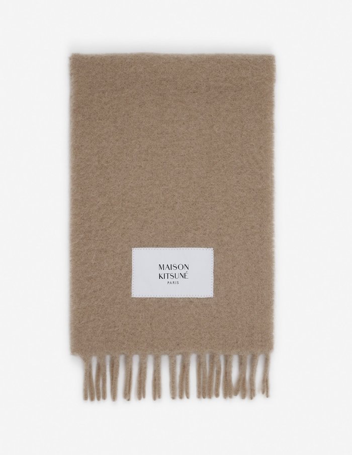 【メゾン キツネ/MAISON KITSUNE / MEN】のMaison Kitsune/BABY ALPACA PLAIN SCARF インテリア・キッズ・メンズ・レディースファッション・服の通販 founy(ファニー) https://founy.com/ ファッション Fashion メンズファッション MEN 冬 Winter フリンジ Fringe マフラー Scarf 無地 Plain Color |ID: prp329100004255127 ipo3291000000029548112