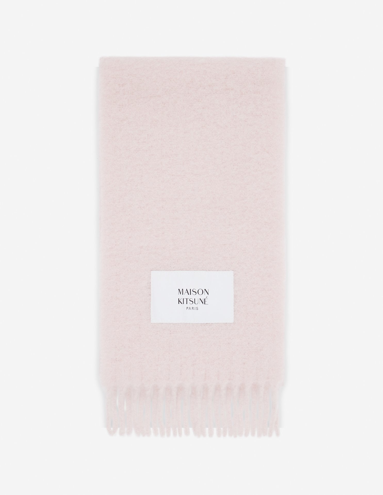 【メゾン キツネ/MAISON KITSUNE / MEN】のMaison Kitsune/BABY ALPACA PLAIN SCARF インテリア・キッズ・メンズ・レディースファッション・服の通販 founy(ファニー) 　ファッション　Fashion　メンズファッション　MEN　冬　Winter　フリンジ　Fringe　マフラー　Scarf　無地　Plain Color　PASTURE ROSE|ID: prp329100004255127 ipo3291000000029548114