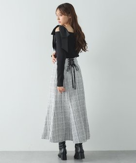 【イング/INGNI】 BackレースUPツイードマーメイドSK人気、トレンドファッション・服の通販 founy(ファニー) ファッション Fashion レディースファッション WOMEN スカート Skirt A/W・秋冬 Aw・Autumn/Winter・Fw・Fall-Winter ダウン Down チェック Check ツイード Tweed フェミニン Feminine マーメイド Mermaid レース Race ロング Long |ID:prp329100004255135