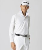 【ポール スチュアート/Paul Stuart / MEN】の【GOLF】衿裏ロゴジャカード長袖ポロシャツ ホワイト|ID: prp329100004255209 ipo3291000000029549349