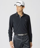 【ポール スチュアート/Paul Stuart / MEN】の【GOLF】衿裏ロゴジャカード長袖ポロシャツ ブラック|ID: prp329100004255209 ipo3291000000029549350