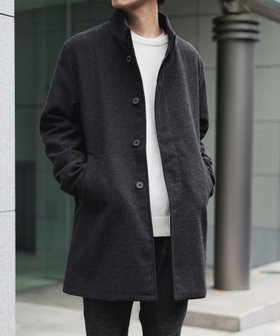 【ビームス ハート/BEAMS HEART / MEN】のウールライク スタンドカラー コート 人気、トレンドファッション・服の通販 founy(ファニー) ファッション Fashion メンズファッション MEN シンプル Simple スタイリッシュ Stylish スタンド Stand スマート Smart スーツ Suit デニム Denim ドレープ Drape フィット Fit リラックス Relax レギュラー Regular エレガント 上品 Elegant ビジネス 仕事 通勤 Business |ID:prp329100004255287