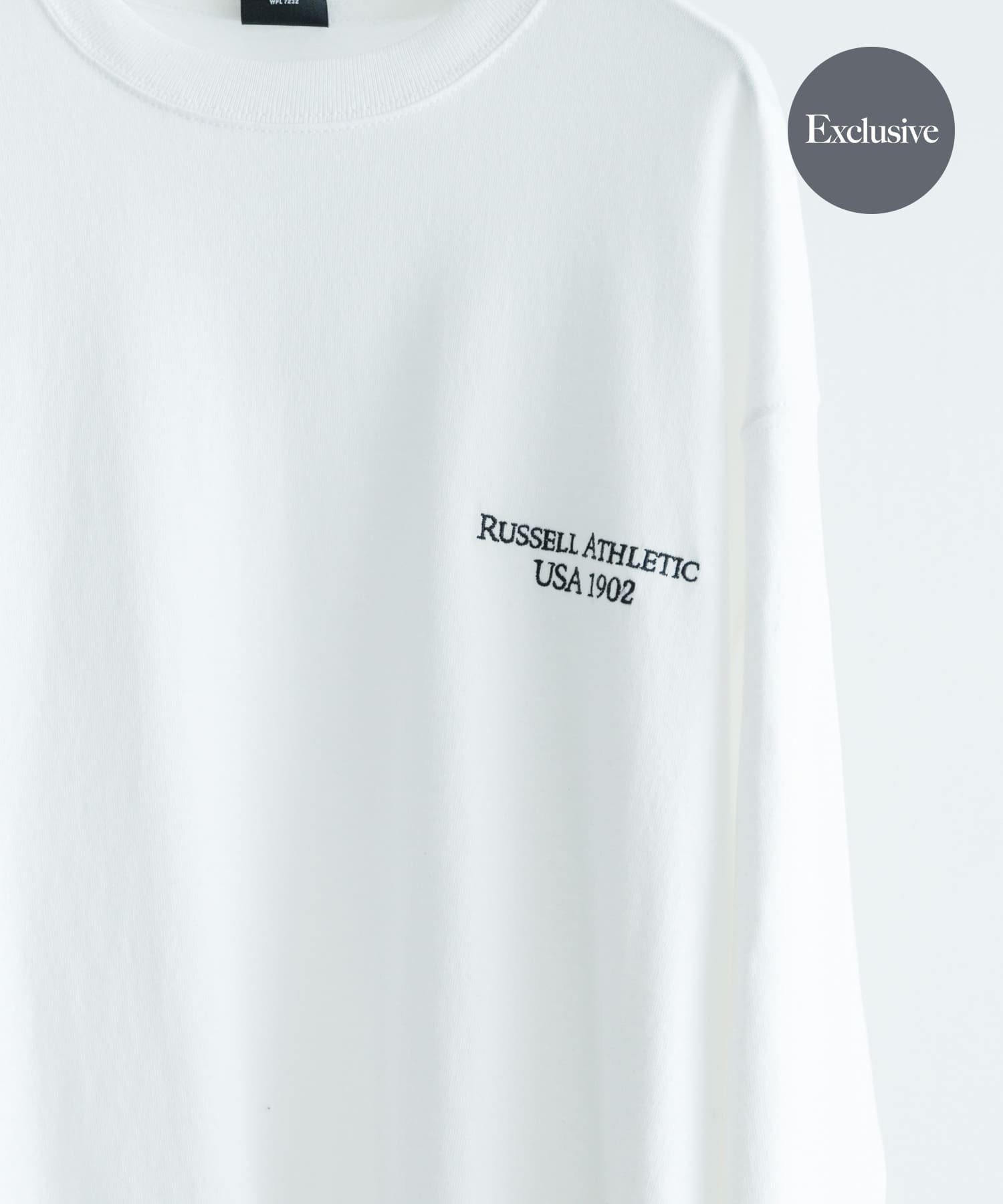 【アーバンリサーチ/URBAN RESEARCH / MEN】の『別注』RUSSELL ATHLETIC*UR LONG-SLEEVE T-SHIRTS インテリア・キッズ・メンズ・レディースファッション・服の通販 founy(ファニー) 　ファッション　Fashion　メンズファッション　MEN　2024年　2024　2024-2025秋冬・A/W　Aw/Autumn/Winter/Fw/Fall/2024-2025　A/W・秋冬　Aw・Autumn/Winter・Fw・Fall-Winter　冬　Winter　スポーティ　Sporty　フィット　Fit　ボーダー　Border　モノトーン　Monotone　レギュラー　Regular　ワンポイント　One Point　別注　Special Order　WHITE|ID: prp329100004255299 ipo3291000000029550277