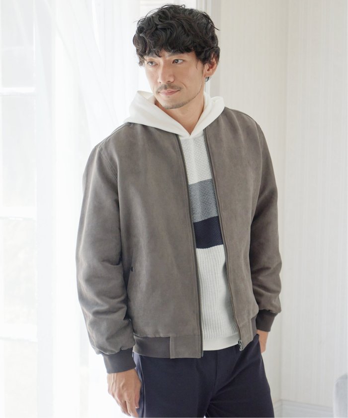 【イッカ/ikka / MEN】のフェイクスウェードブルゾン インテリア・キッズ・メンズ・レディースファッション・服の通販 founy(ファニー) https://founy.com/ ファッション Fashion メンズファッション MEN A/W・秋冬 Aw・Autumn/Winter・Fw・Fall-Winter フェイクスエード Faux Suede ブルゾン Blouson レギュラー Regular エレガント 上品 Elegant |ID: prp329100004255302 ipo3291000000029550299