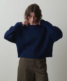 【ビューティ&ユース ユナイテッドアローズ/BEAUTY&YOUTH / UNITED ARROWS】のSteven Alan ショート リブ プルオーバー ニット NAVY|ID:prp329100004255321