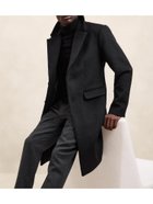 【バナナリパブリック ファクトリーストア/BANANA REPUBLIC FACTORY STORE / MEN】のBANANA REPUBLIC FACTORY STORE ウールブレンド トップコート 人気、トレンドファッション・服の通販 founy(ファニー) ファッション Fashion メンズファッション MEN A/W・秋冬 Aw・Autumn/Winter・Fw・Fall-Winter クラシカル Classical テクスチャー Texture ポケット Pocket thumbnail BLACK|ID: prp329100004256330 ipo3291000000029558755