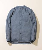 【アーバンリサーチ ロッソ/URBAN RESEARCH ROSSO / MEN】の『抗菌/防臭』『XXLサイズあり』ハイパフォーマンスフランネルバンドカラーシャツ NAVY|ID: prp329100004256500 ipo3291000000029559625