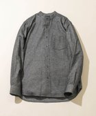 【アーバンリサーチ ロッソ/URBAN RESEARCH ROSSO / MEN】の『抗菌/防臭』『XXLサイズあり』ハイパフォーマンスフランネルバンドカラーシャツ BLACK|ID: prp329100004256500 ipo3291000000029559631