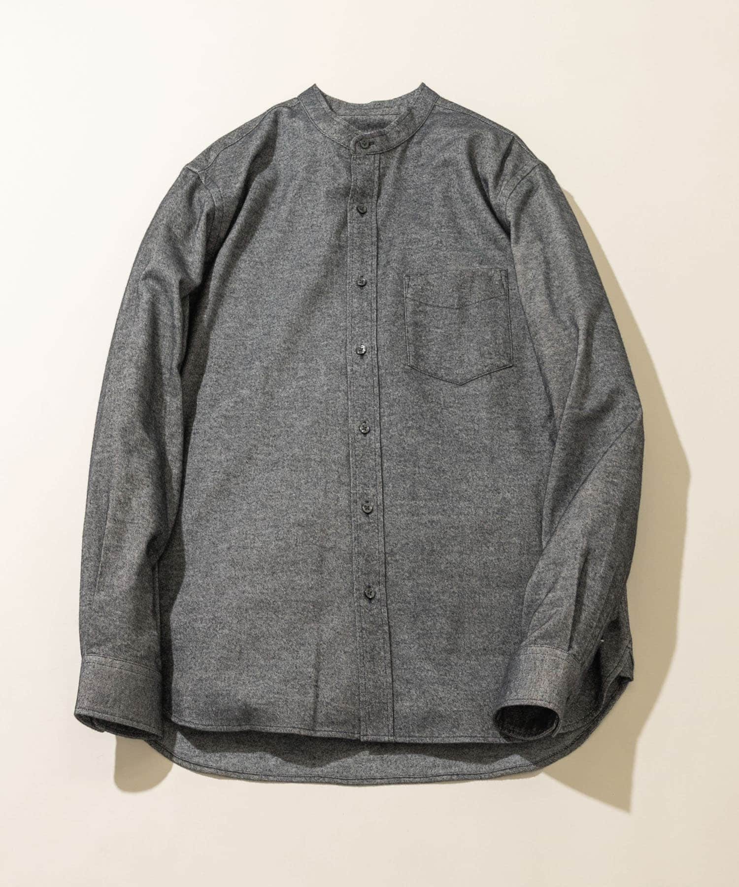 【アーバンリサーチ ロッソ/URBAN RESEARCH ROSSO / MEN】の『抗菌/防臭』『XXLサイズあり』ハイパフォーマンスフランネルバンドカラーシャツ インテリア・キッズ・メンズ・レディースファッション・服の通販 founy(ファニー) 　ファッション　Fashion　メンズファッション　MEN　インナー　Inner　ウォーム　Worm　今季　This Season　抗菌　Antibacterial　ジャケット　Jacket　スキニー　Skinny　スタンダード　Standard　スラックス　Slacks　ダウン　Down　チェック　Check　デニム　Denim　定番　Standard　人気　Popularity　パフォーマンス　Performance　フィット　Fit　ベーシック　Basic　無地　Plain Color　リラックス　Relax　冬　Winter　A/W・秋冬　Aw・Autumn/Winter・Fw・Fall-Winter　おすすめ　Recommend　2024年　2024　2024-2025秋冬・A/W　Aw/Autumn/Winter/Fw/Fall/2024-2025　BLACK|ID: prp329100004256500 ipo3291000000029559631