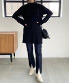 【ローリーズファーム/LOWRYS FARM】のスソフレアニットSETUP 人気、トレンドファッション・服の通販 founy(ファニー) ファッション Fashion レディースファッション WOMEN トップス・カットソー Tops/Tshirt ニット Knit Tops A/W・秋冬 Aw・Autumn/Winter・Fw・Fall-Winter ストレッチ Stretch セットアップ Set Up トレンド Trend フィット Fit フェザーヤーン Feather Yarn フレア Flare リラックス Relax エレガント 上品 Elegant thumbnail ブラック09|ID: prp329100004256900 ipo3291000000029562472