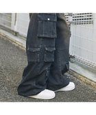 【ザ カジュアル/THE CASUAL / MEN】のナイロン/デニムマルチポケットドレープバギーカーゴパンツ 人気、トレンドファッション・服の通販 founy(ファニー) ファッション Fashion メンズファッション MEN ボトムス Bottoms/Men ドローコード Draw Cord ポケット Pocket thumbnail フェードネイビー|ID: prp329100004257076 ipo3291000000029565416