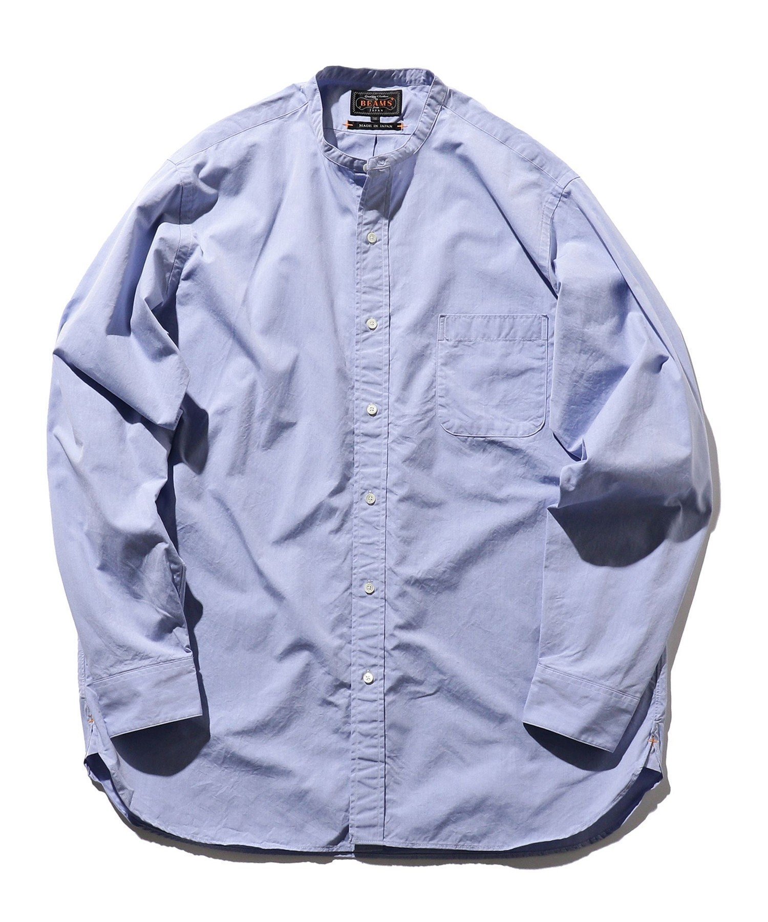 【ビームス/BEAMS / MEN】のBEAMS PLUS / 120/3 ブロード バンドカラー シャツ クラシックフィット インテリア・キッズ・メンズ・レディースファッション・服の通販 founy(ファニー) 　ファッション　Fashion　メンズファッション　MEN　クラシック　Classic　フィット　Fit　ブロード　Broad　リラックス　Relax　ヴィンテージ　Vintage　SAX|ID: prp329100004257202 ipo3291000000029566859