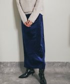 【スマイルオーキッド/SMILE ORCHID】のラメベロアタイトスカート 人気、トレンドファッション・服の通販 founy(ファニー) ファッション Fashion レディースファッション WOMEN スカート Skirt クラシック Classic シンプル Simple スリット Slit フィット Fit ベロア Velor リラックス Relax thumbnail ネイビー|ID: prp329100004257318 ipo3291000000029568115