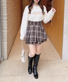 【イング/INGNI】のチェック柄タックミニフレアSK 人気、トレンドファッション・服の通販 founy(ファニー) ファッション Fashion レディースファッション WOMEN スカート Skirt 2024年 2024 2024-2025秋冬・A/W Aw/Autumn/Winter/Fw/Fall/2024-2025 A/W・秋冬 Aw・Autumn/Winter・Fw・Fall-Winter ガーリー Girly クリスマス X'mas Christmas Xmas チェック Check バレエ Ballet フレア Flare ミニスカート Mini Skirt thumbnail ブラウン/チェック|ID: prp329100004257334 ipo3291000000030017463