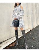 【スナイデル/SNIDEL】のプリントフリルミニワンピース 人気、トレンドファッション・服の通販 founy(ファニー) ファッション Fashion レディースファッション WOMEN ワンピース Dress イエロー Yellow 春 Spring カーディガン Cardigan シアー Sheer シフォン Chiffon ショルダー Shoulder ストレート Straight トレンド Trend 定番 Standard フリル Frills フロント Front レース Race ロング Long おすすめ Recommend thumbnail NVY[089]|ID: prp329100004257393 ipo3291000000029568806