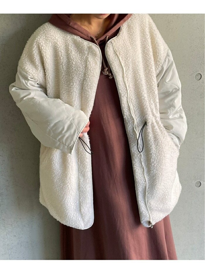 【ジュノア/JUNOAH】のリバーシブルキルティングボアコート インテリア・キッズ・メンズ・レディースファッション・服の通販 founy(ファニー) https://founy.com/ ファッション Fashion レディースファッション WOMEN アウター Coat Outerwear コート Coats |ID: prp329100004258251 ipo3291000000029571801