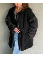 【ジュノア/JUNOAH】のリバーシブルキルティングボアコート ブラック|ID: prp329100004258251 ipo3291000000029571807