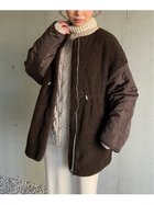 【ジュノア/JUNOAH】のリバーシブルキルティングボアコート ブラウン|ID: prp329100004258251 ipo3291000000029571808