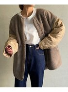 【ジュノア/JUNOAH】のリバーシブルキルティングボアコート モカ|ID: prp329100004258251 ipo3291000000029571810