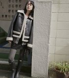 【ルシェル ブルー/LE CIEL BLEU】のフェイクシップスキンジャケット / Fake Shipskin Jacket 人気、トレンドファッション・服の通販 founy(ファニー) ファッション Fashion レディースファッション WOMEN アウター Coat Outerwear ジャケット Jackets コンパクト Compact ボトム Bottom ボンディング Bonding リュクス Luxe 冬 Winter thumbnail ブラック|ID: prp329100004258517 ipo3291000000029573907