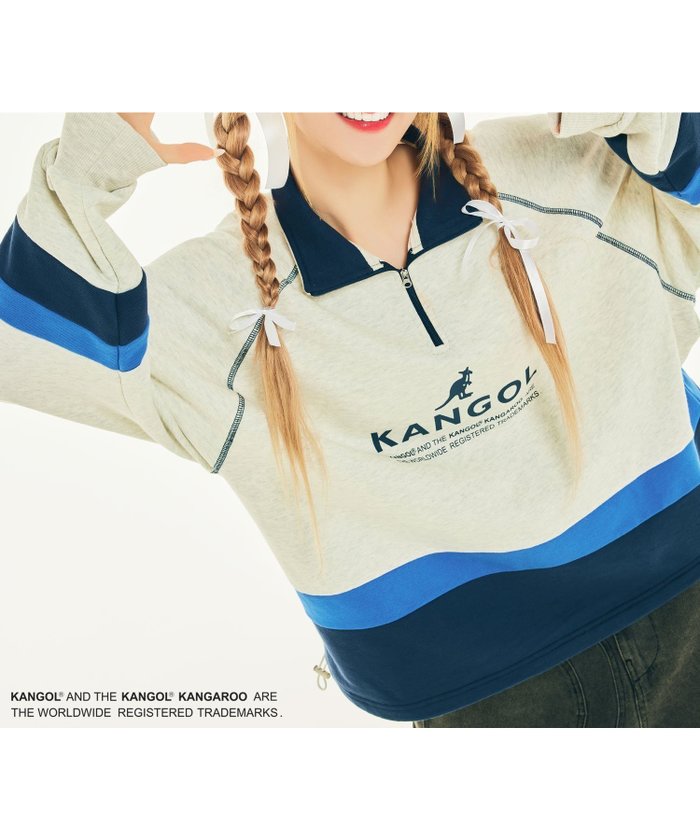 【パルグループ/PAL GROUP】の【Ciaopanic】【WOOAH×KANGOL】ハーフジップスウェット インテリア・キッズ・メンズ・レディースファッション・服の通販 founy(ファニー) https://founy.com/ ファッション Fashion レディースファッション WOMEN トップス・カットソー Tops/Tshirt パーカ Sweats スウェット Sweat スウェット Sweat スポーティ Sporty トレンド Trend プリーツ Pleats ロング Long おすすめ Recommend エレガント 上品 Elegant |ID: prp329100004259034 ipo3291000000029578427