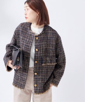 【ジャーナルスタンダード レサージュ/journal standard L'essage】の《SP》GIOLICAツイードWIDE ジャケット 人気、トレンドファッション・服の通販 founy(ファニー) ファッション Fashion レディースファッション WOMEN アウター Coat Outerwear ジャケット Jackets 2025年 2025 ジャケット Jacket ツイード Tweed |ID:prp329100004259959