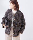 【ジャーナルスタンダード レサージュ/journal standard L'essage】の《SP》GIOLICAツイードWIDE ジャケット 人気、トレンドファッション・服の通販 founy(ファニー) ファッション Fashion レディースファッション WOMEN アウター Coat Outerwear ジャケット Jackets 2025年 2025 ジャケット Jacket ツイード Tweed thumbnail ネイビー|ID: prp329100004259959 ipo3291000000029964969