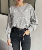 【ゼヴォン/Thevon】のボートネックコード刺繍裏毛プルオーバー 人気、トレンドファッション・服の通販 founy(ファニー) ファッション Fashion レディースファッション WOMEN トップス・カットソー Tops/Tshirt プルオーバー Pullover ショルダー Shoulder ショート Short シンプル Simple スウェット Sweat デコルテ Decolletage トレンド Trend 無地 Plain Color おすすめ Recommend 2024年 2024 2024-2025秋冬・A/W Aw/Autumn/Winter/Fw/Fall/2024-2025 thumbnail グレー|ID: prp329100004260757 ipo3291000000029608884