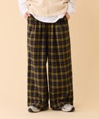 【チャオパニックティピー/CIAOPANIC TYPY】の【UNISEX】起毛チェックイージーパンツ イエロー|ID: prp329100004261201 ipo3291000000030060612