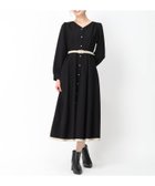 【ミッシュマッシュ/MISCH MASCH】の【《新春》TIME SALE 限定特価!!】配色長袖シャツワンピース ブラック|ID: prp329100004261346 ipo3291000000030056777