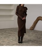 【ミエリインヴァリアント/MIELIINVARIANT】のMilfull Frill Knit Dress 人気、トレンドファッション・服の通販 founy(ファニー) ファッション Fashion レディースファッション WOMEN トップス・カットソー Tops/Tshirt ニット Knit Tops ワンピース Dress ドレス Party Dresses クリスマス X'mas Christmas Xmas ストレッチ Stretch ドレス Dress フリル Frills 人気 Popularity 夏 Summer 年末年始 The Year-End And New Year Holidays 軽量 Lightweight thumbnail BROWN|ID: prp329100004261379 ipo3291000000029617905