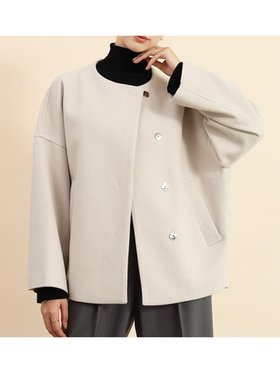 【ヴァン/Vin】のミドル丈ノーカラーコクーンコート 人気、トレンドファッション・服の通販 founy(ファニー) ファッション Fashion レディースファッション WOMEN アウター Coat Outerwear コート Coats おすすめ Recommend ストール Stall タートル Turtle ミドル Middle ビジネス 仕事 通勤 Business A/W・秋冬 Aw・Autumn/Winter・Fw・Fall-Winter |ID:prp329100004261475