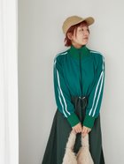 【エヘカソポ/ehka sopo】の◎トラックジャケットドッキングワンピース 人気、トレンドファッション・服の通販 founy(ファニー) ファッション Fashion レディースファッション WOMEN アウター Coat Outerwear ジャケット Jackets ジャケット Jacket ドッキング Docking フロント Front thumbnail グリーン|ID: prp329100004261521 ipo3291000000029619635