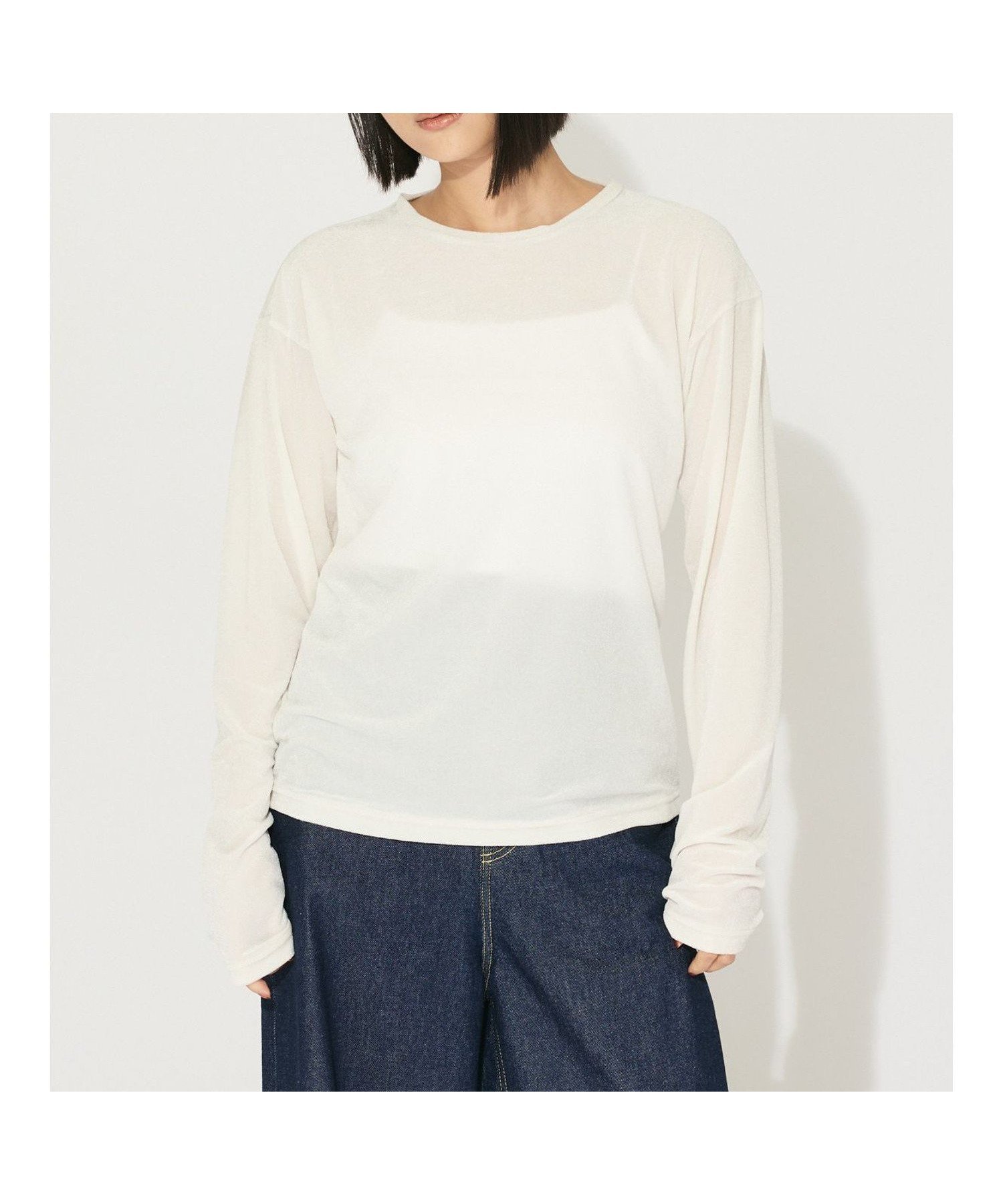 【マーコート/MARcourt】のMIDIUMISOLID for Ladies シアーベロアプルオーバー 人気、トレンドファッション・服の通販 founy(ファニー) 　ファッション　Fashion　レディースファッション　WOMEN　トップス・カットソー　Tops/Tshirt　プルオーバー　Pullover　ベロア　Velour　シアー　Sheer　シンプル　Simple　トレンド　Trend　パープル　Purple　ベロア　Velor　ベーシック　Basic　ポケット　Pocket　冬　Winter　長袖　Long Sleeve　 other-1|ID: prp329100004261728 ipo3291000000029624046