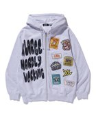 【エクストララージ/XLARGE / MEN】のMULTI LOGO ZIP UP HOODED SWEATSHIRT ASH|ID: prp329100004261830 ipo3291000000029890747