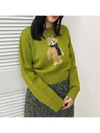 【リリーブラウン/Lily Brown】のLily Bearマフラーニットプルオーバー 人気、トレンドファッション・服の通販 founy(ファニー) ファッション Fashion レディースファッション WOMEN トップス・カットソー Tops/Tshirt ニット Knit Tops プルオーバー Pullover マフラー Mufflers ストーン Stone パール Pearl ビジュー Bijou ホリデーシーズン Holiday マフラー Scarf エレガント 上品 Elegant thumbnail GRN[024]|ID: prp329100004262113 ipo3291000000029629512