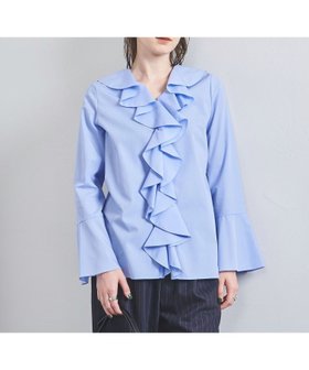 【ユナイテッドアローズ/UNITED ARROWS】のラッフルフリル ブラウス 人気、トレンドファッション・服の通販 founy(ファニー) ファッション Fashion レディースファッション WOMEN トップス・カットソー Tops/Tshirt シャツ/ブラウス Shirts/Blouses おすすめ Recommend インナー Inner カーディガン Cardigan ジャケット Jacket スリーブ Sleeve フレア Flare |ID:prp329100004262178