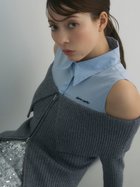 【フレイ アイディー/FRAY I.D】の【pierre cardin】シャツコンビオフショルプルオーバー 人気、トレンドファッション・服の通販 founy(ファニー) ファッション Fashion レディースファッション WOMEN トップス・カットソー Tops/Tshirt シャツ/ブラウス Shirts/Blouses プルオーバー Pullover オフショルダー Off Shoulder ストライプ Stripe スリット Slit チェック Check ドッキング Docking フロント Front リブニット Rib Knit ワイド Wide おすすめ Recommend thumbnail GRY[006]|ID: prp329100004262200 ipo3291000000029630868